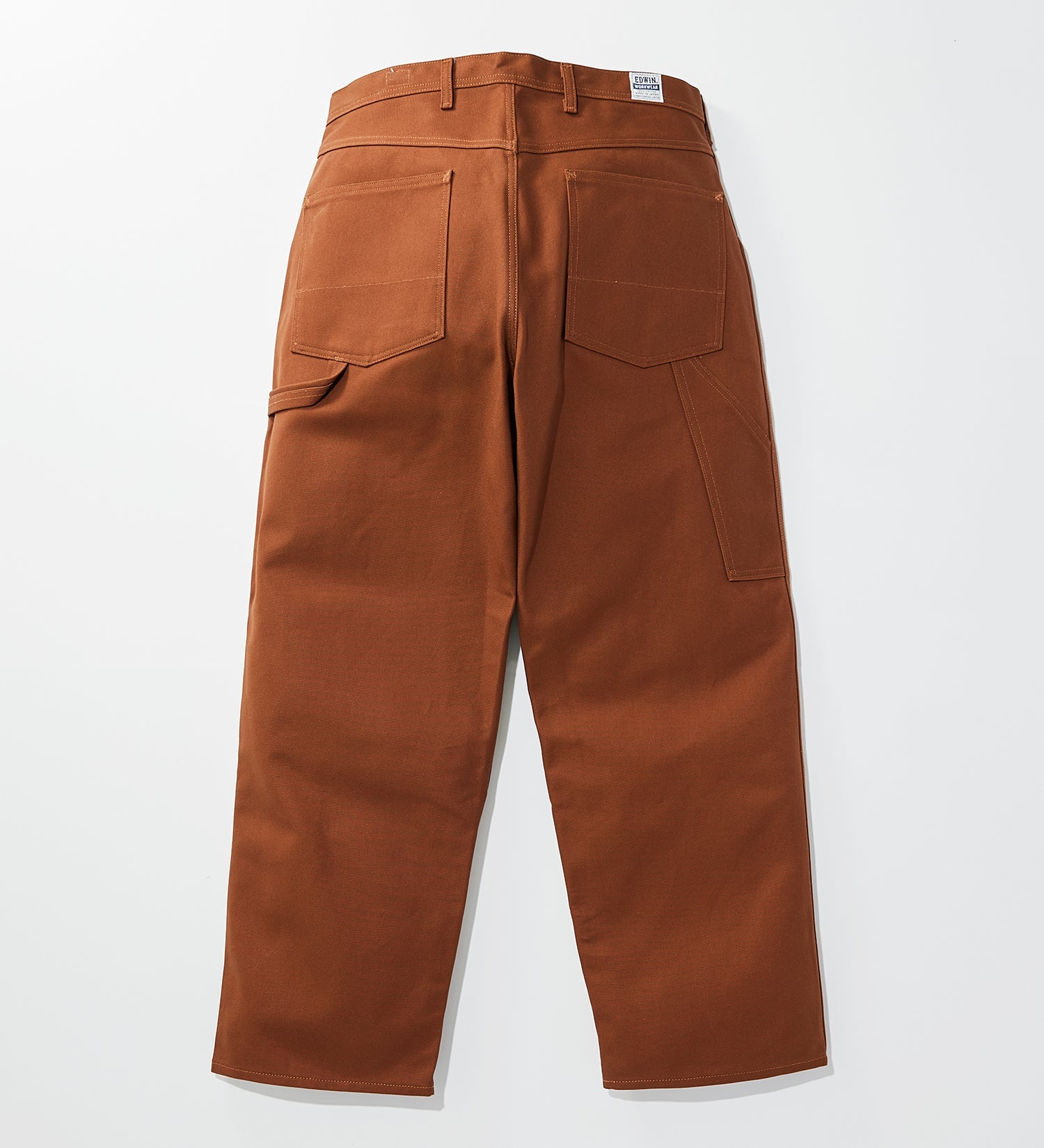KSB02-168 PAINTER PANTS RIGID UNWASHED - BROWN