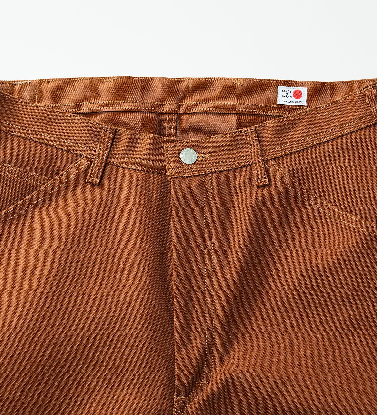 KSB02-168 PAINTER PANTS RIGID UNWASHED - BROWN