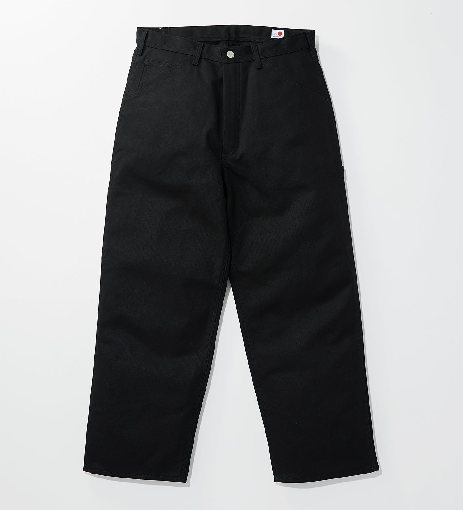 KSB02-175 PAINTER PANTS RIGID UNWASHED - BLACK