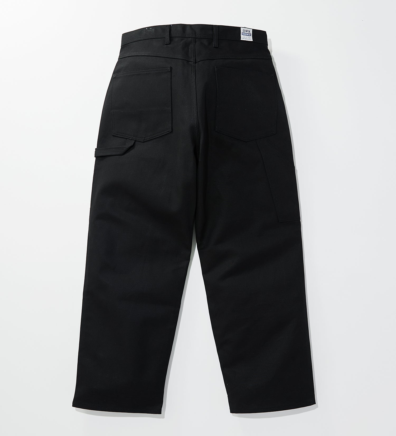 KSB02-175 PAINTER PANTS RIGID UNWASHED - BLACK