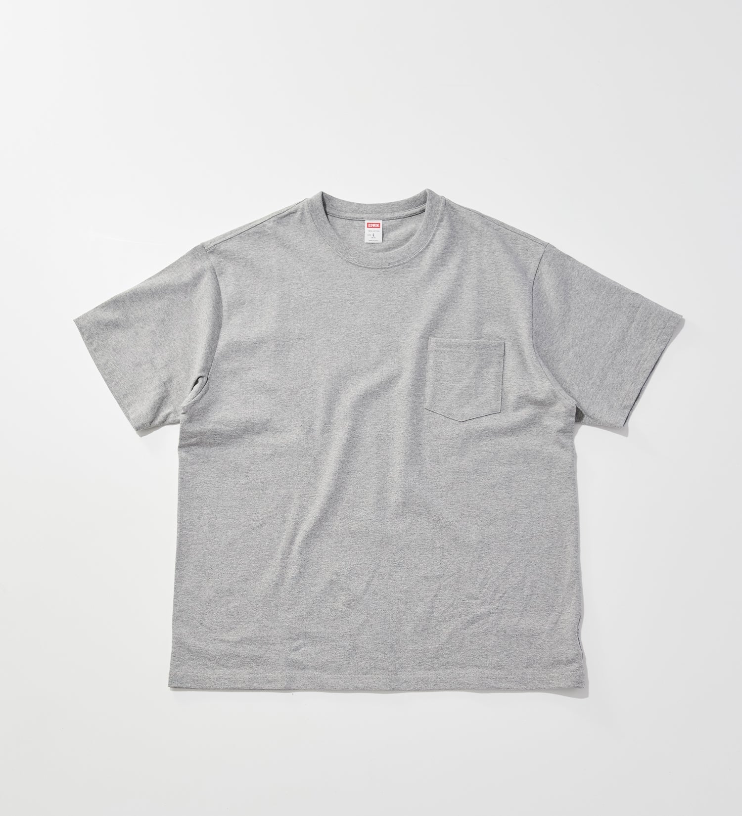 KST061-02 POCKET TEE S/S - HEATHER GRAY