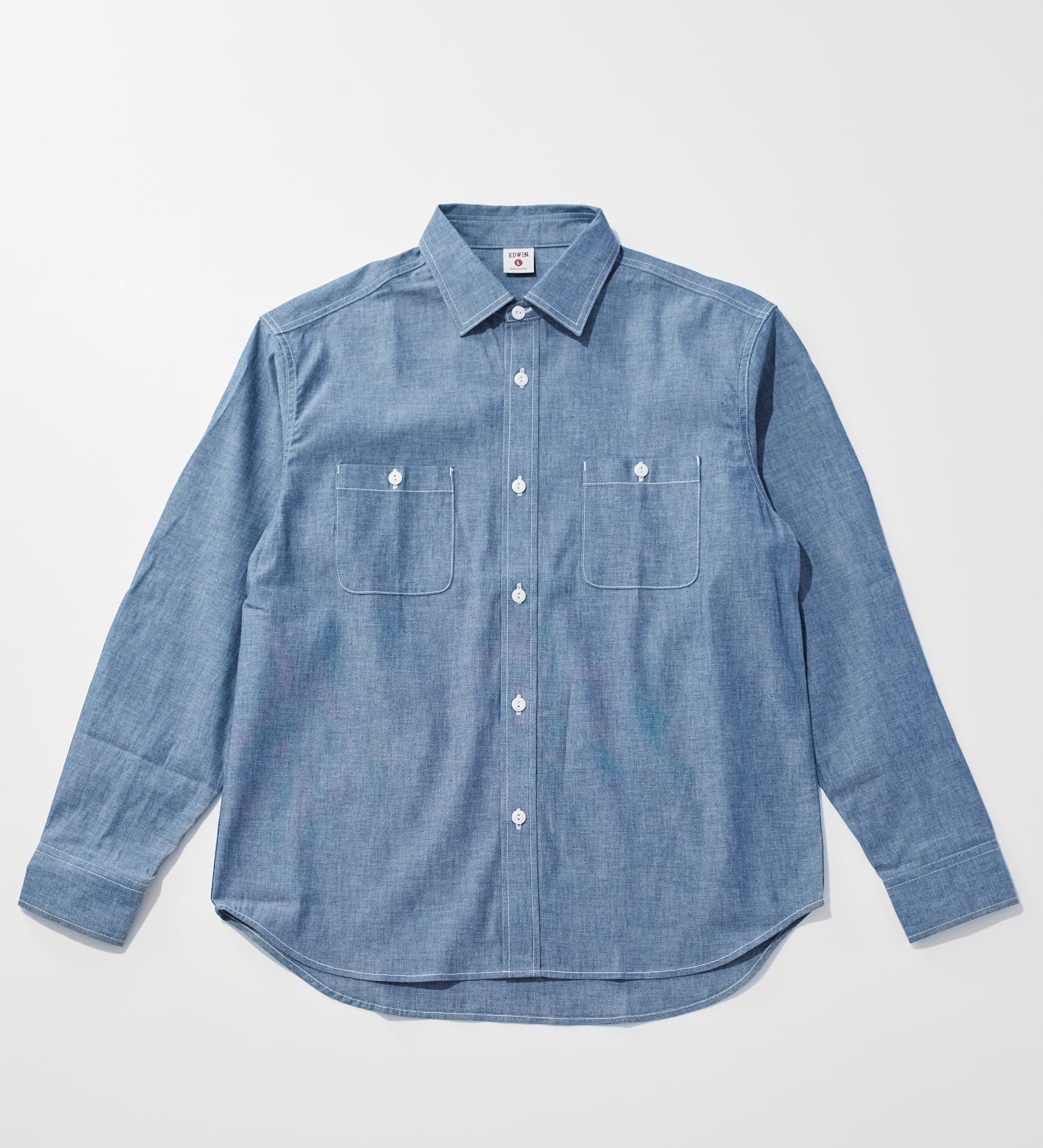 KST063-100 WORK SHIRTS L/S - OW CHAMBRAY
