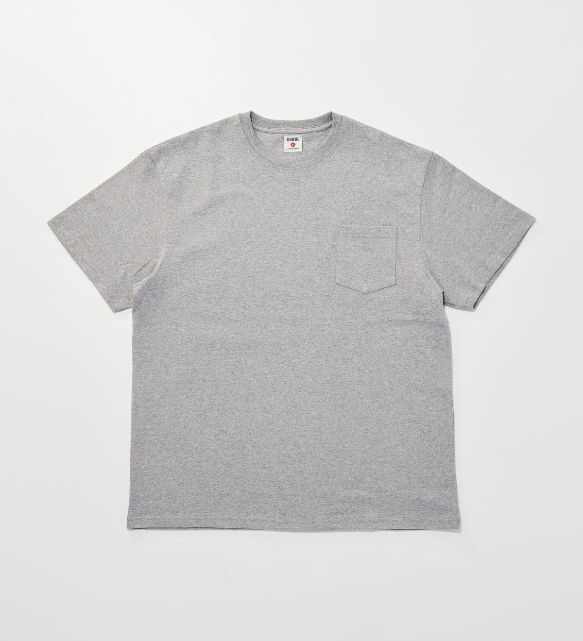 KST074-02 HEAVY WEIGHT POCKET TEE S/S - GRAY