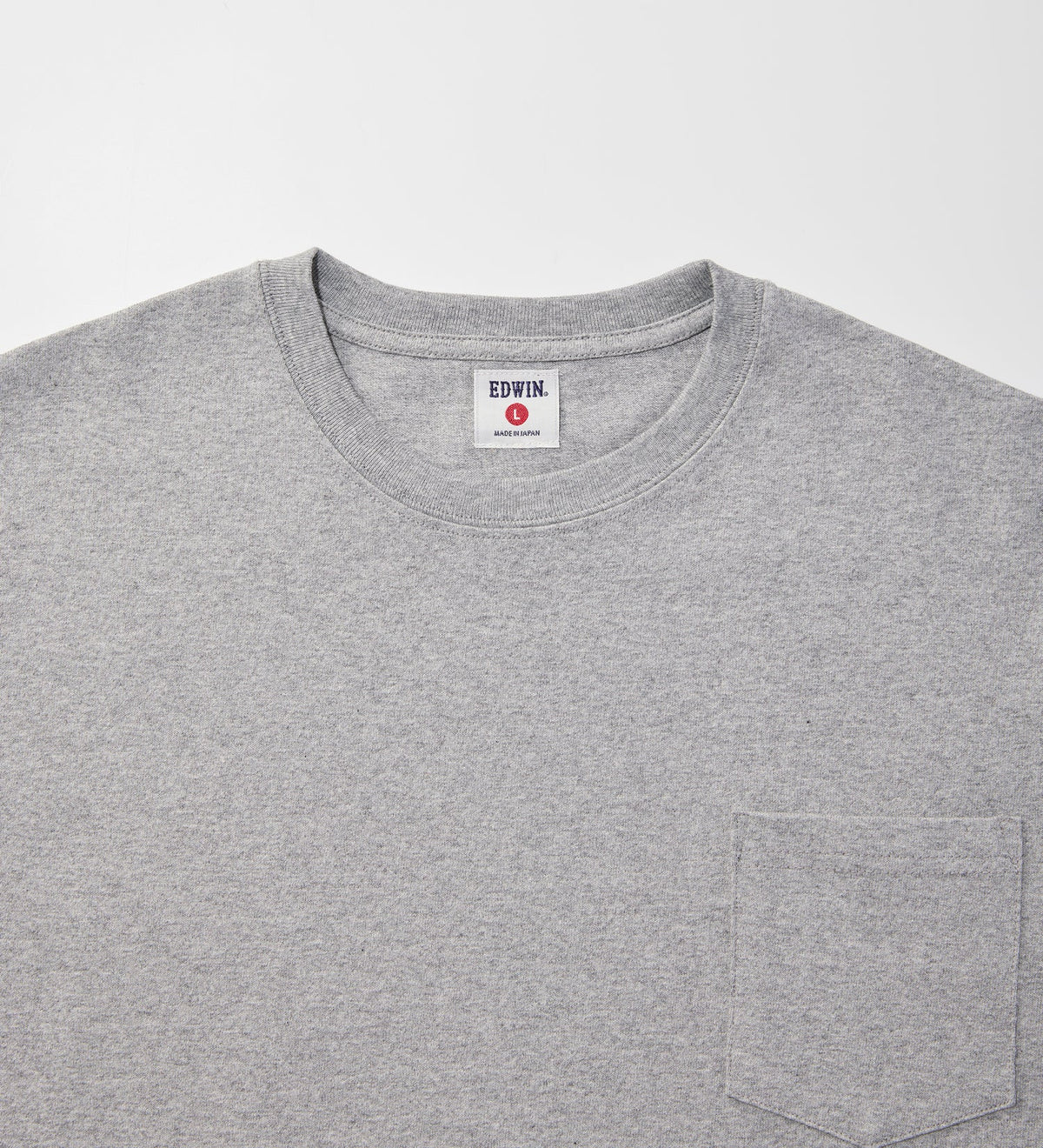KST074-02 HEAVY WEIGHT POCKET TEE S/S - GRAY