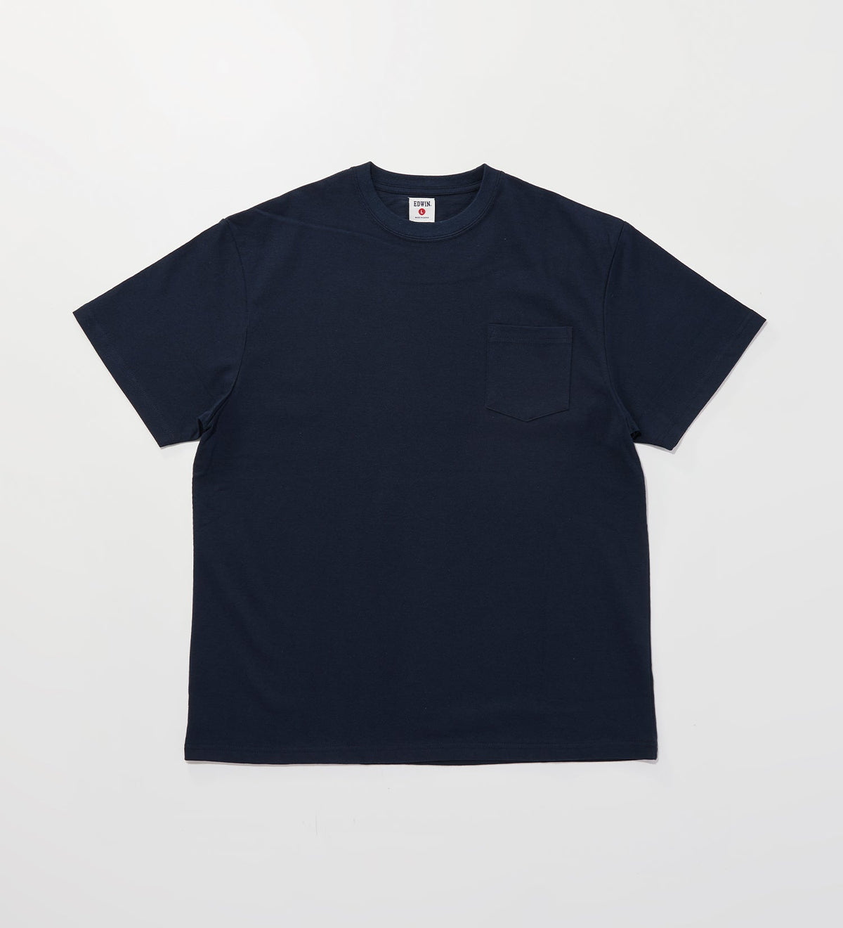 KST074-04 HEAVY WEIGHT POCKET TEE S/S - NAVY