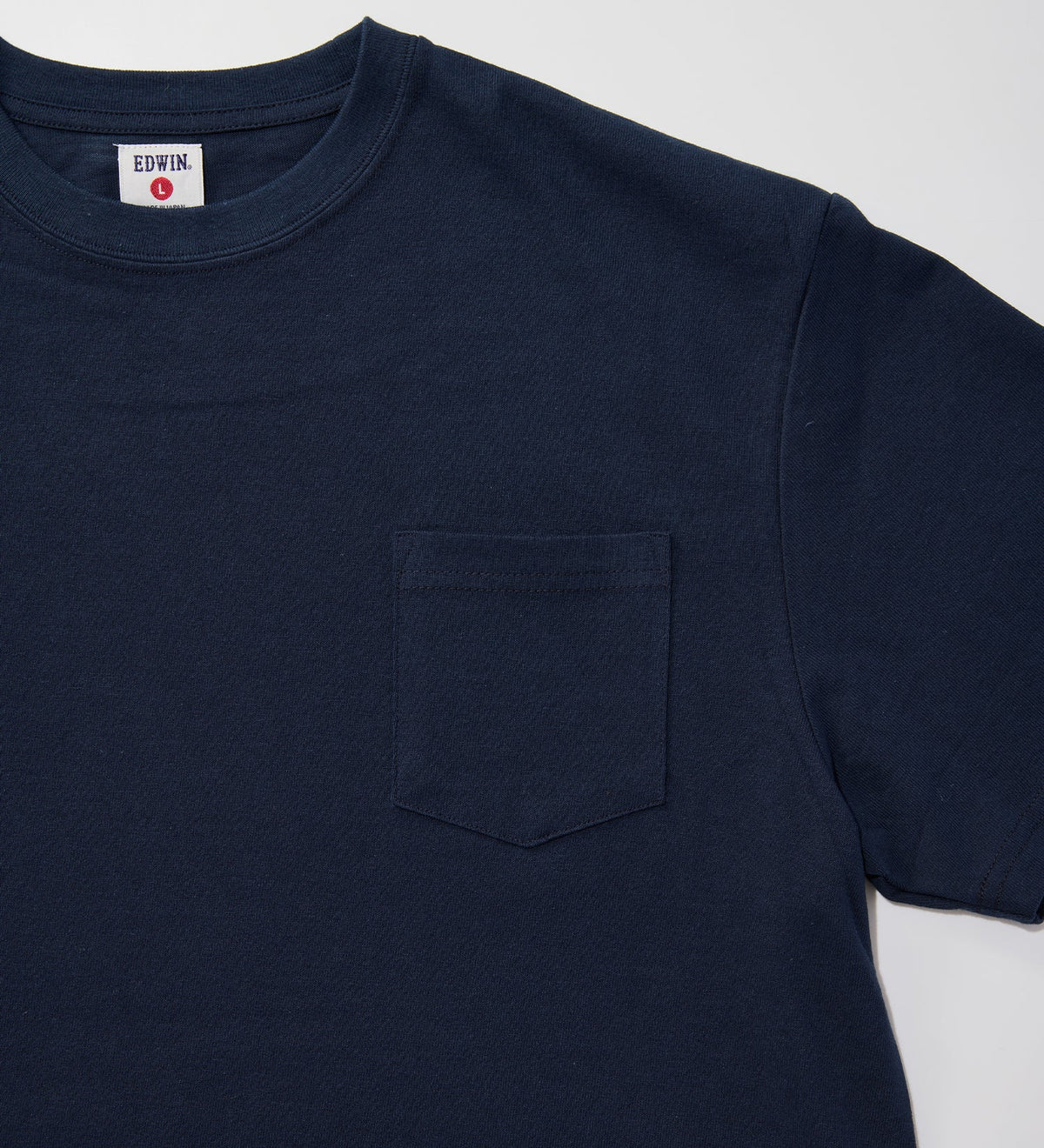 KST074-04 HEAVY WEIGHT POCKET TEE S/S - NAVY