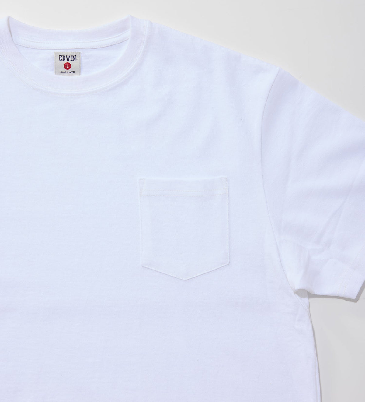 KST074-18 HEAVY WEIGHT POCKET TEE S/S - WHITE