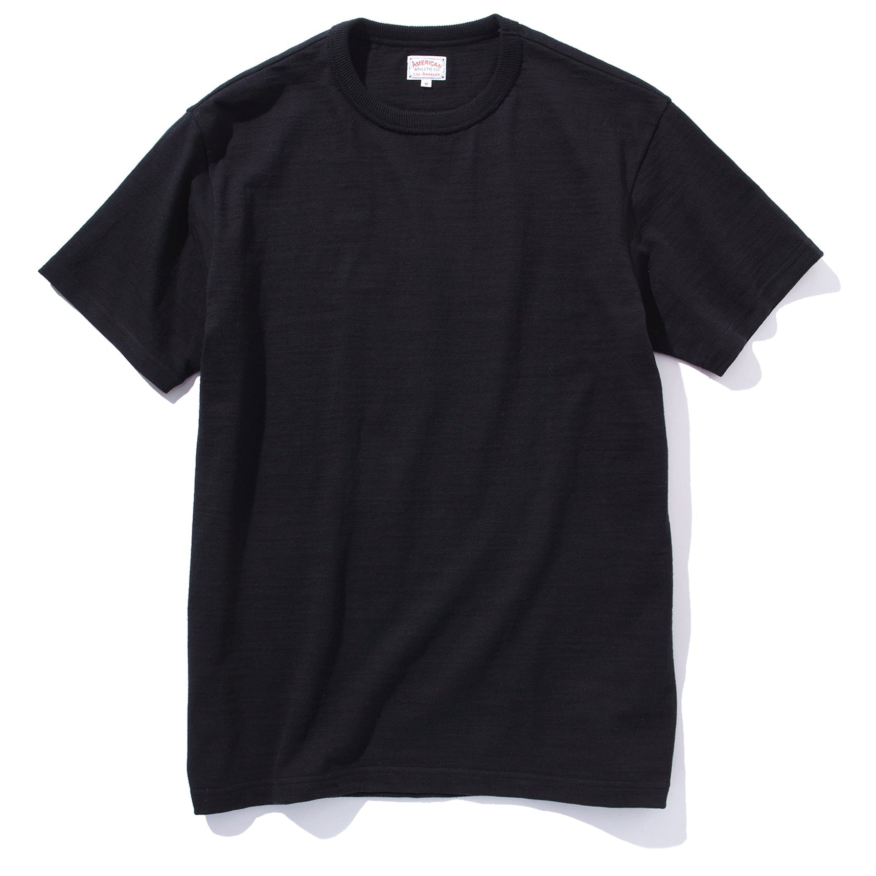 MC19010 ATHLETIC T-SHIRT / LOOP-WHEEL - BLACK