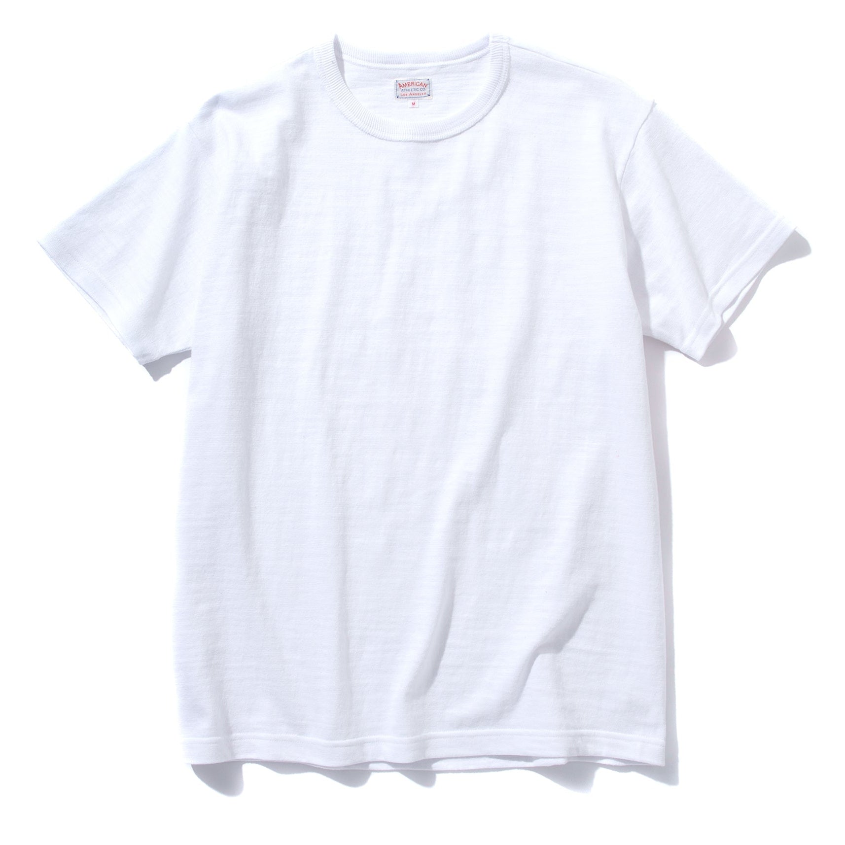 MC19010 ATHLETIC T-SHIRT / LOOP-WHEEL - WHITE