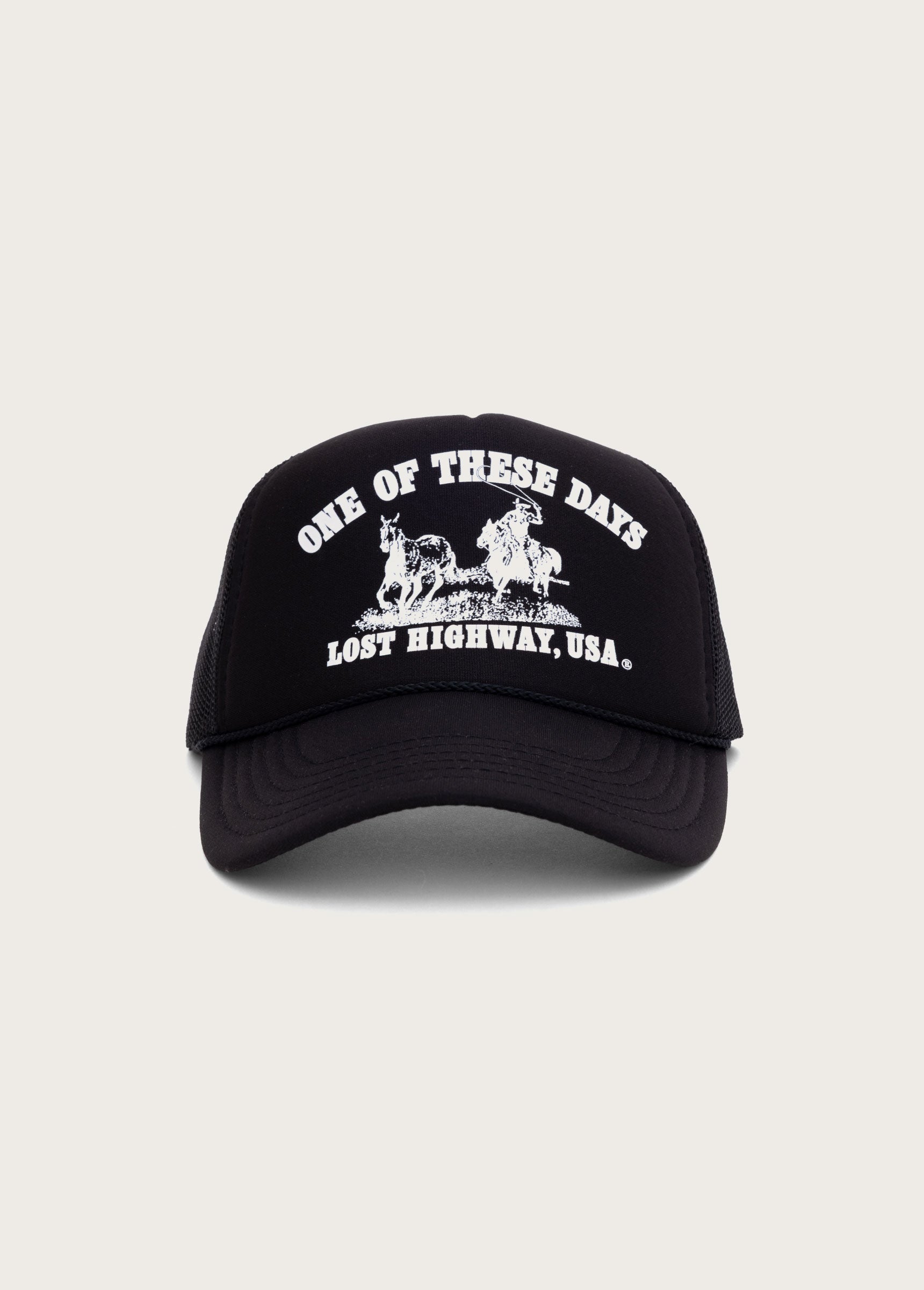 LOST HIGHWAY FOAM TRUCKER HAT - BLACK