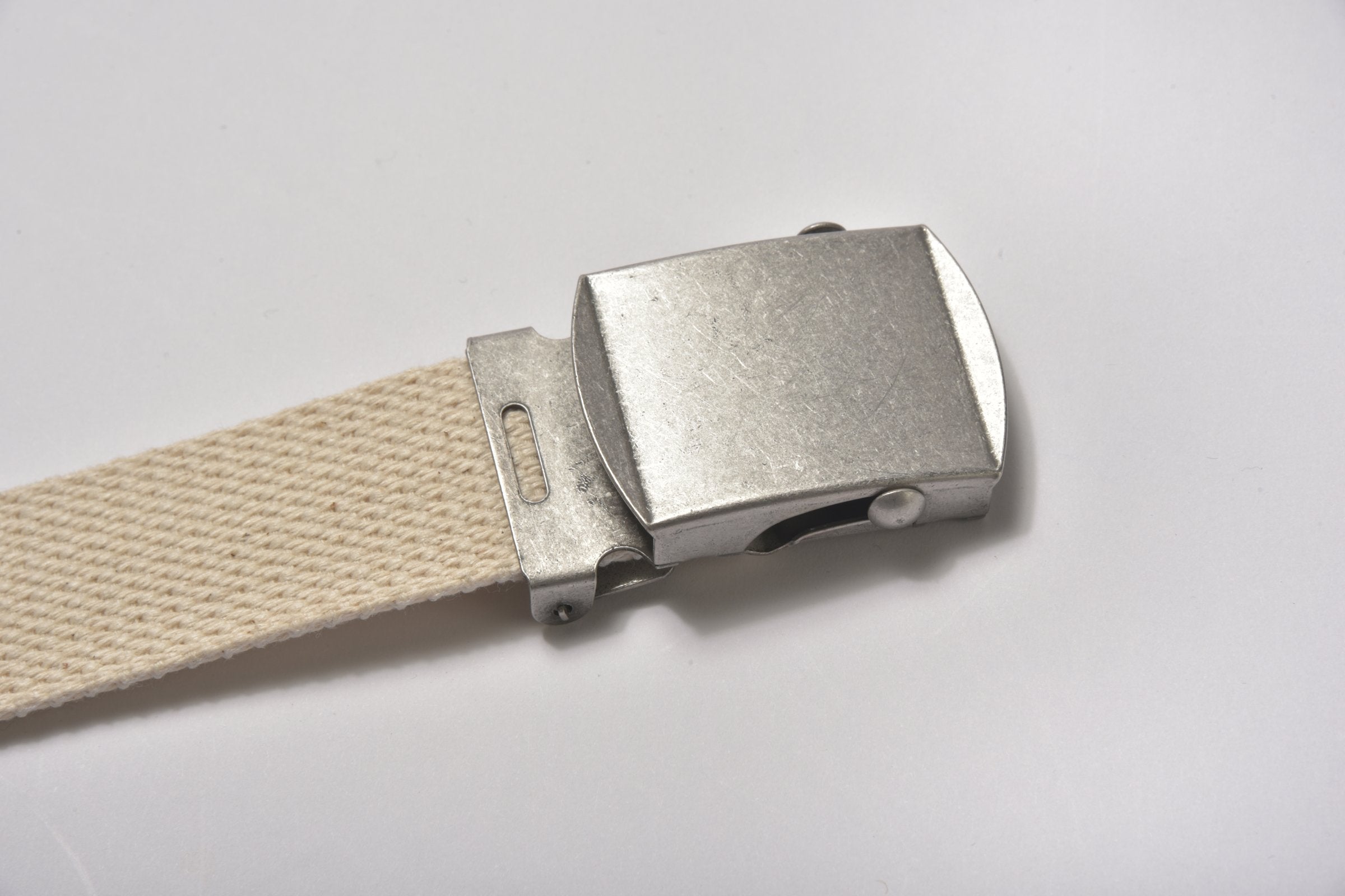 MA22007 WHITE TROUSER UNIFORM BELT - WHITE