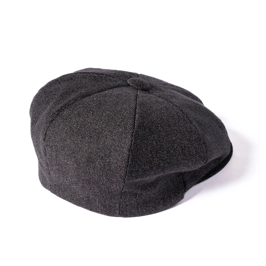 MA24105 DOUBLE DIAMOND PRINTED NEWSBOY CAP - SALT&PEPPER
