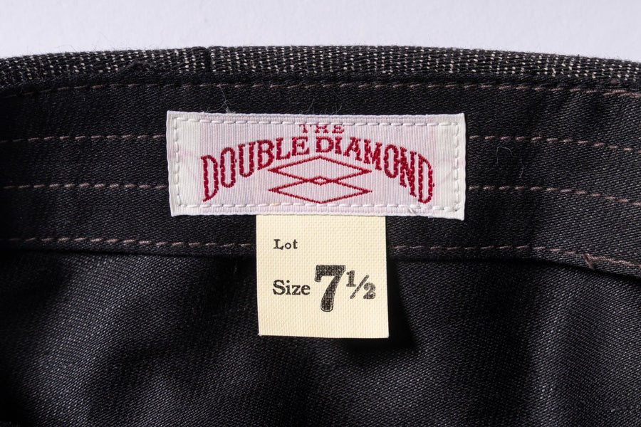 MA24105 DOUBLE DIAMOND PRINTED NEWSBOY CAP - SALT&PEPPER
