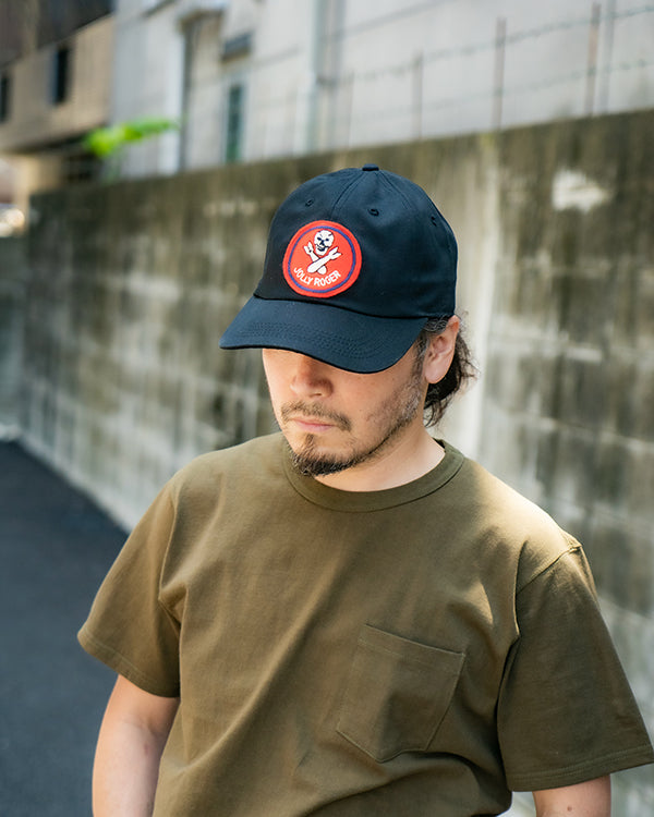 MA25003 BASEBALL CAP / JOLLY ROGER - BLACK