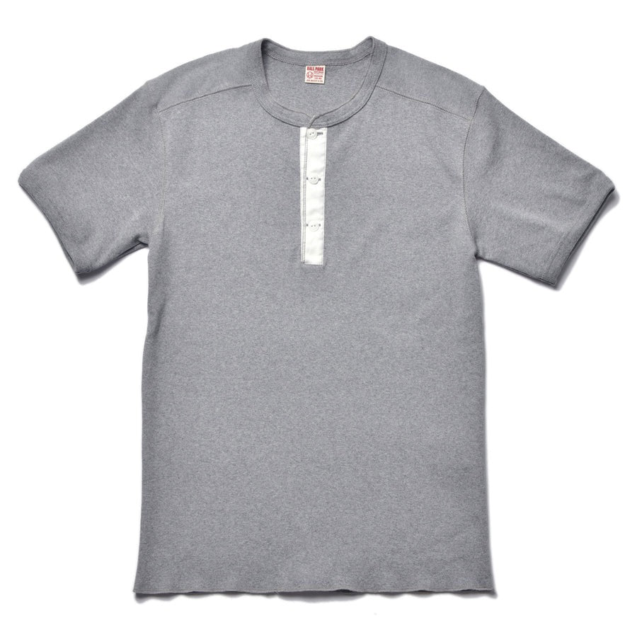 MC23022 UNION HENLEY UNDERSHIRT S/S - MEDIUM GRAY
