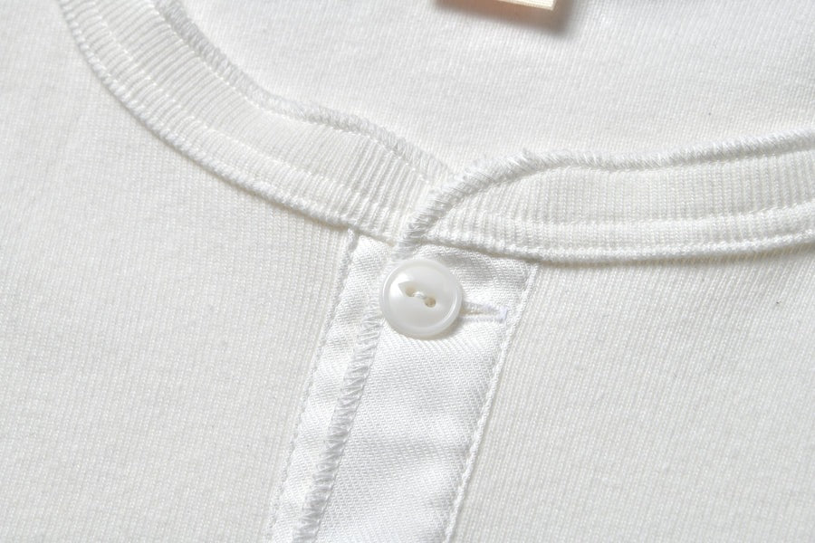 MC23022 UNION HENLEY UNDERSHIRT S/S - WHITE