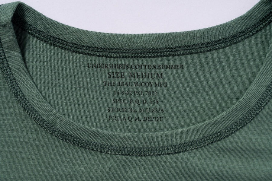 MC24014 UNDERSHIRT, COTTON, SUMMER - GREEN