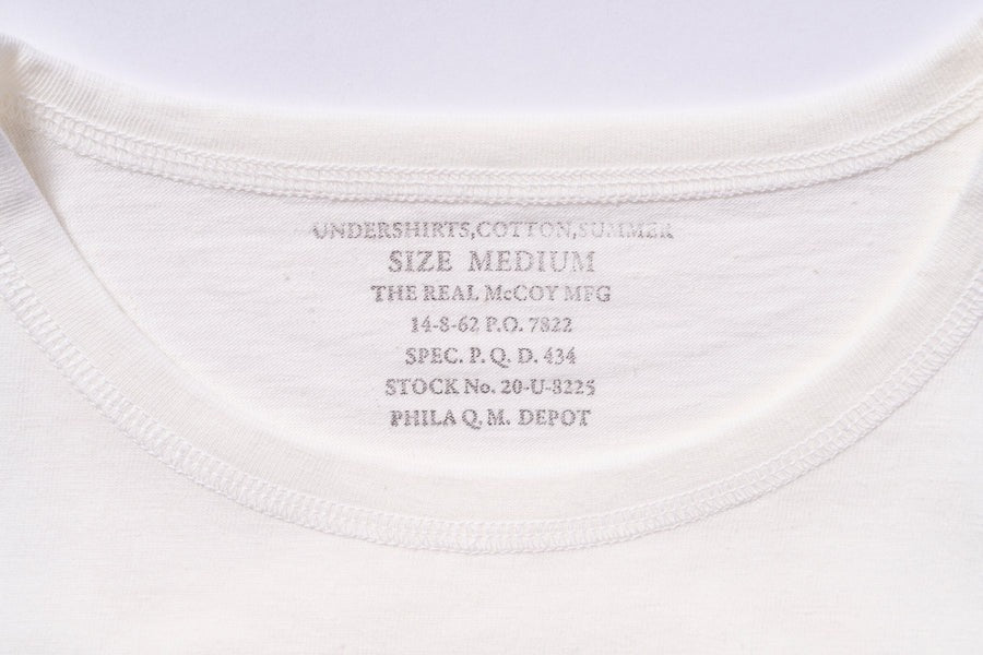 MC24014 UNDERSHIRTS COTTON SUMMER - WHITE
