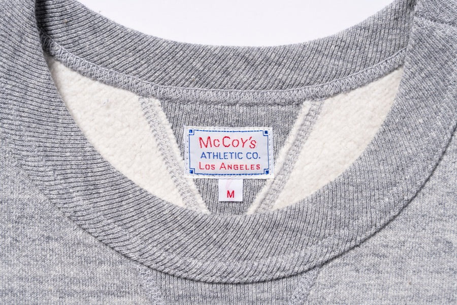MC24113 10 OZ. LOOPWHEEL CREWNECK SWEATSHIRT - GRAY