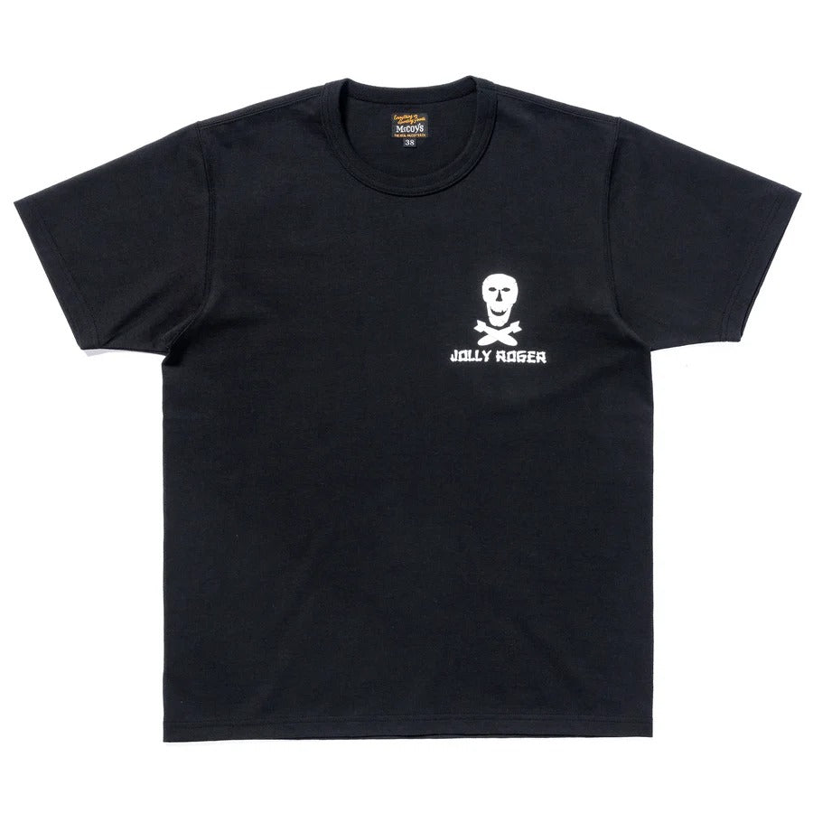 MC25004 MILITARY TEE / JOLLY ROGER, BEST DAMN GROUP - BLACK