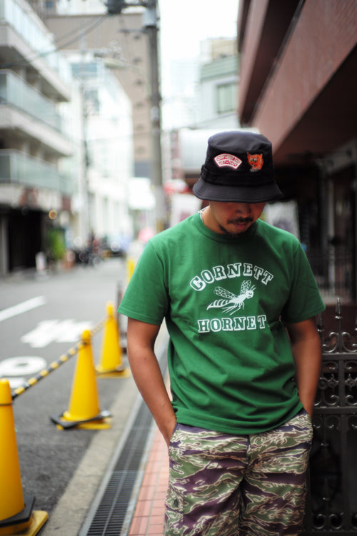 MC25025 JOE MCCOY TEE / HORNETS - GREEN