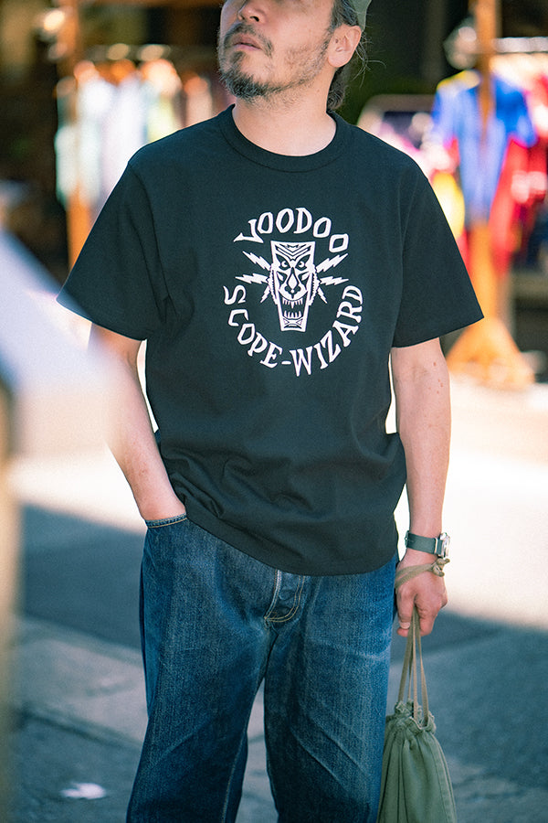 MC26010 MILITARY TEE / VOODOO, MONO - BLACK