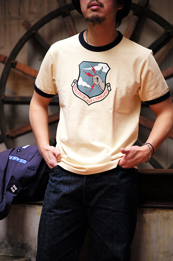 MC26013 MILITARY TEE / STRATEGIC AIR COMMAND - ECRUxNAVY