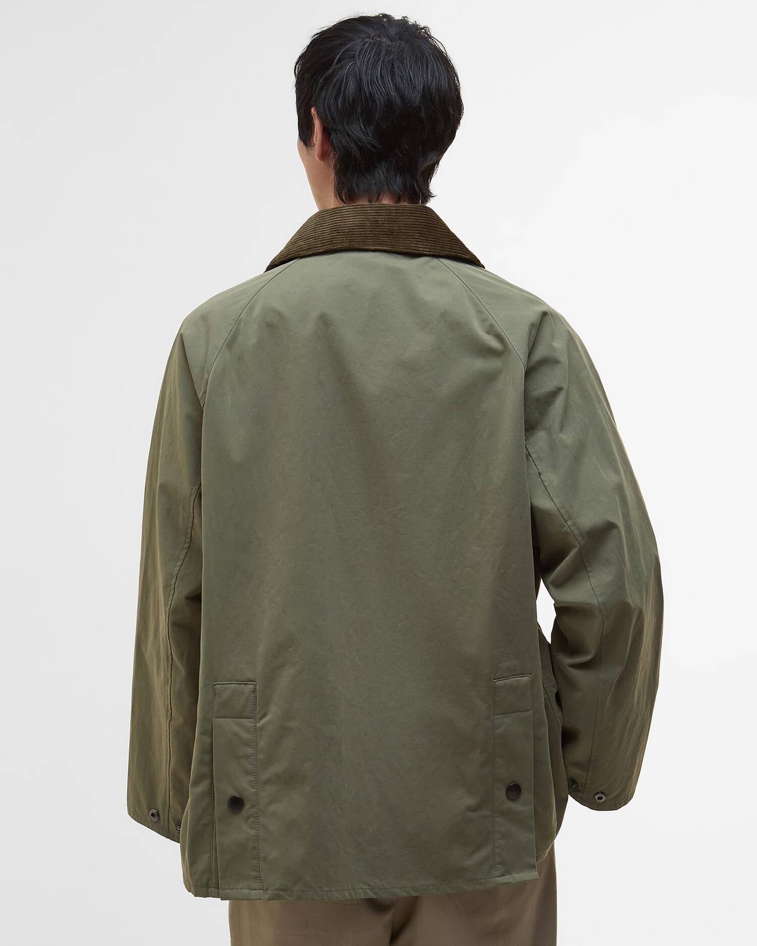 OS PEACHED BEDALE CASUAL JACKET - FERN