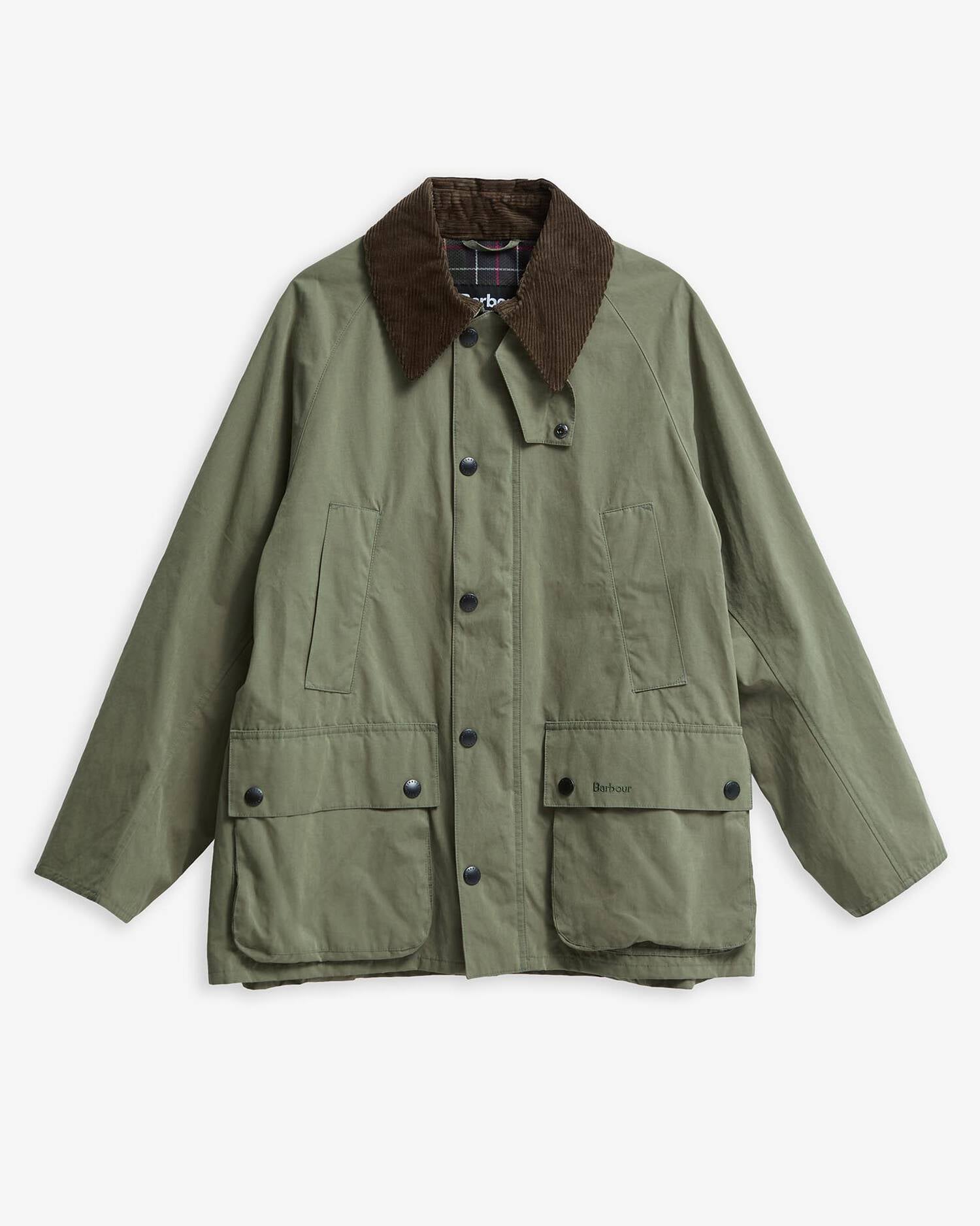 OS PEACHED BEDALE CASUAL JACKET - FERN