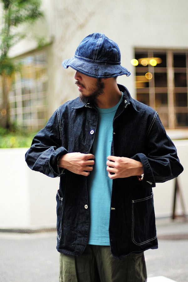 MJ24013 WWII DENIM CHORE COAT - INDIGO