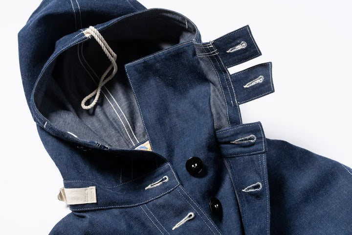 MJ24107 U.S. NAVY DENIM PARKA - INDIGO