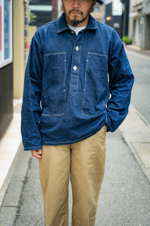 MJ25005 JUMPER WORKING DENIM BLUE - INDIGO