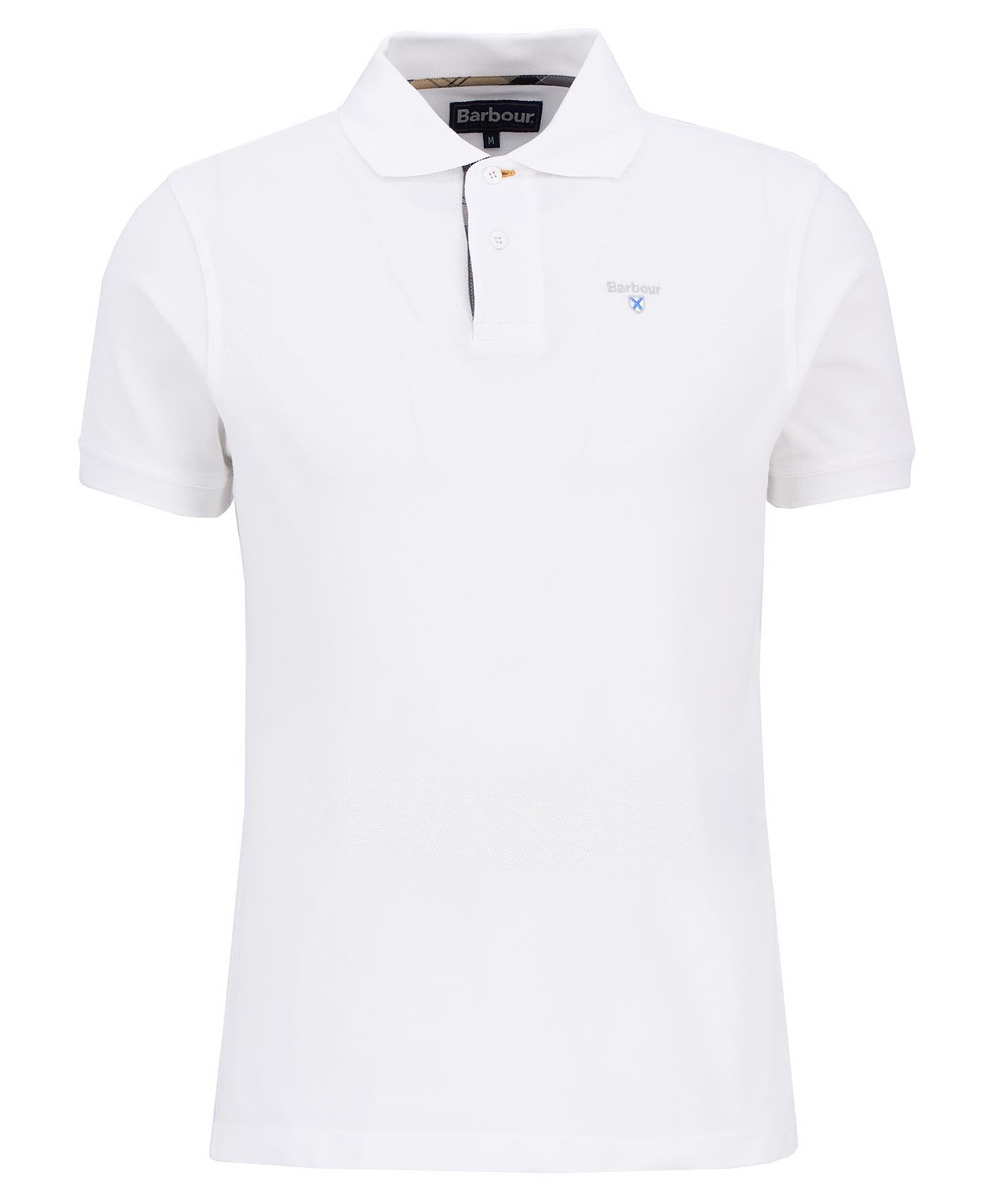 TARTAN PIQUE POLO SHIRT AF - WHITE/DRESS