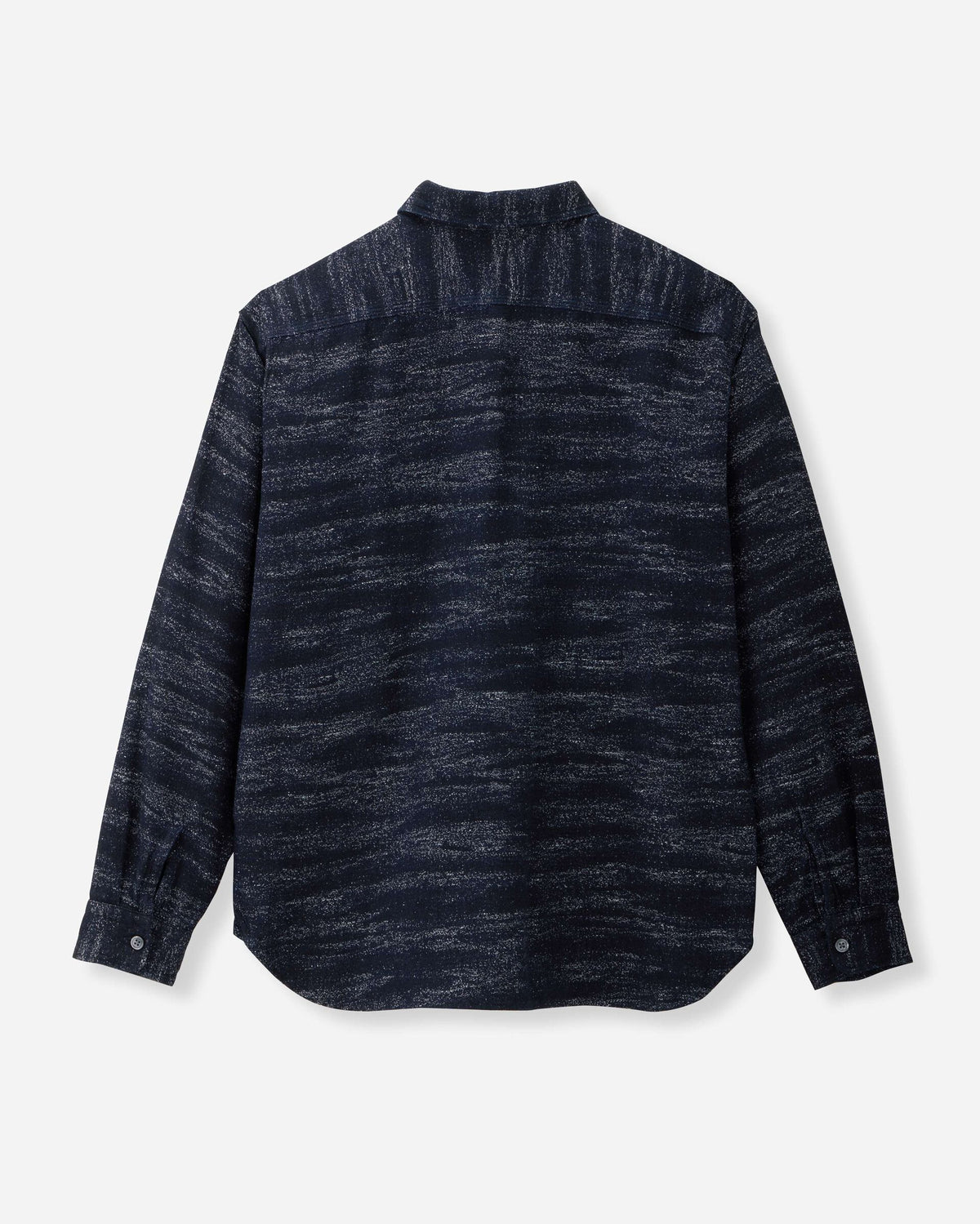 MMLS6013 JACQUARD SHIRT - INDIGO