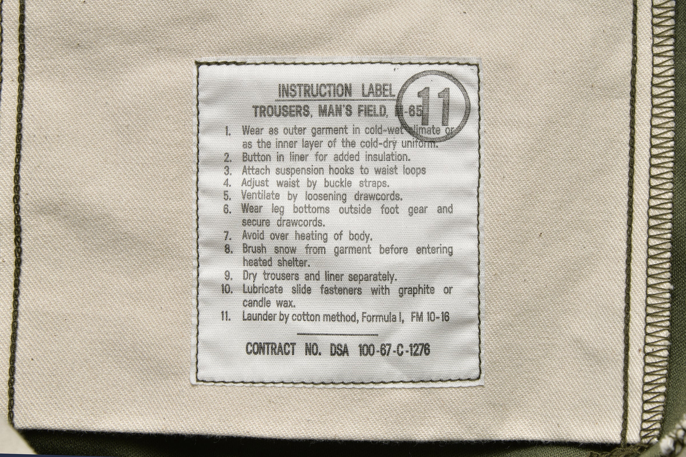 MP22101 TROUSERS MEN'S FIELD M-65 - OLIVE