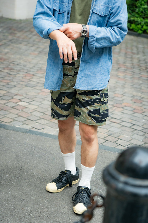 MP25004 TIGER CAMOUFLAGE SHORTS / TADPOLE - GREEN