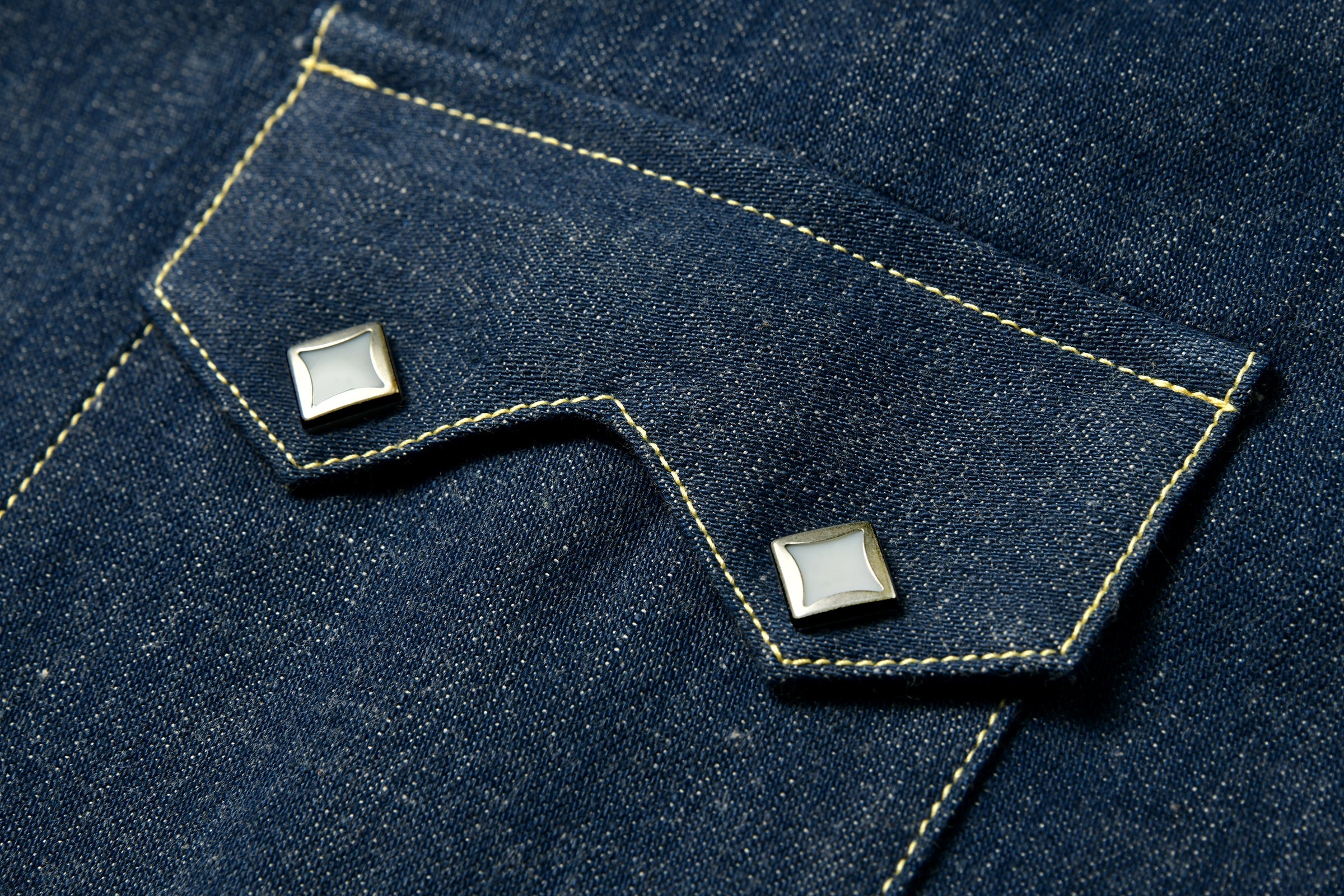 MS22003 DENIM WESTERN SHIRT/SAWTOOTH - INDIGO