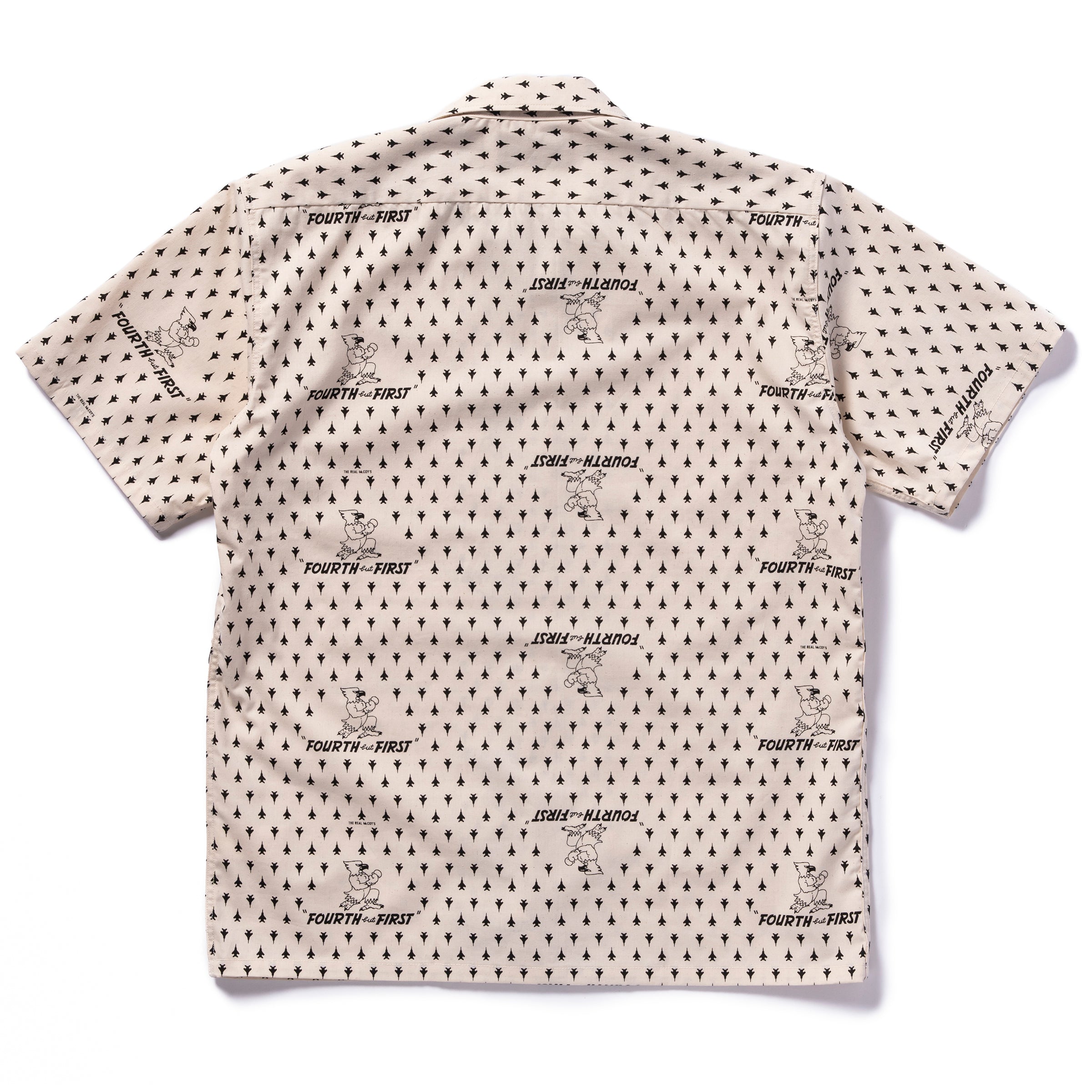 OPEN-COLLAR SHIRT / FOURTH BUT FIRST - ECRU