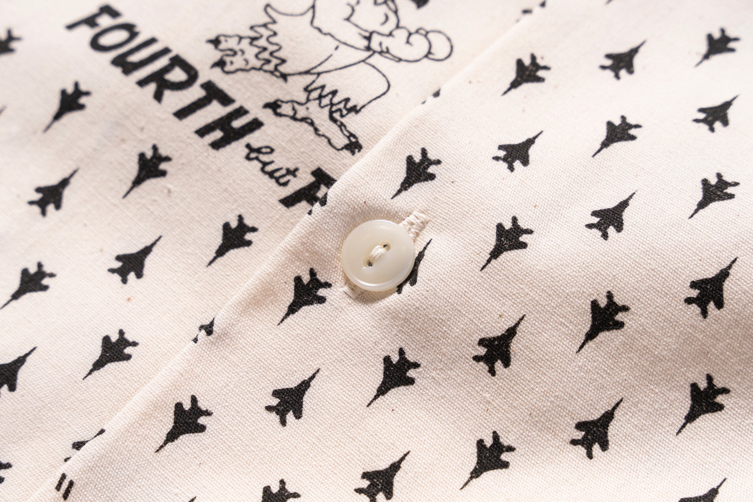 OPEN-COLLAR SHIRT / FOURTH BUT FIRST - ECRU