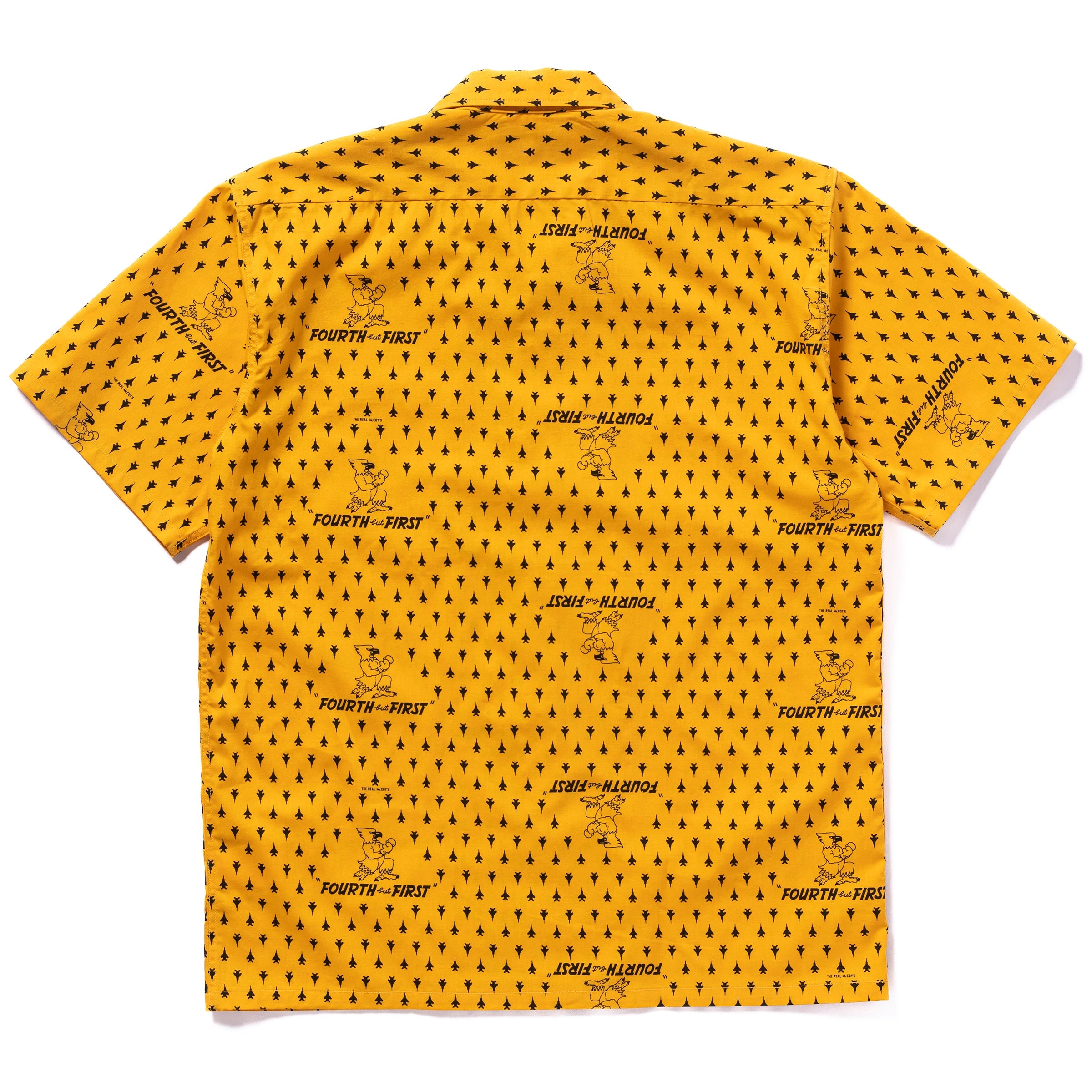 OPEN-COLLAR SHIRT / FOURTH BUT FIRST - YELLOW