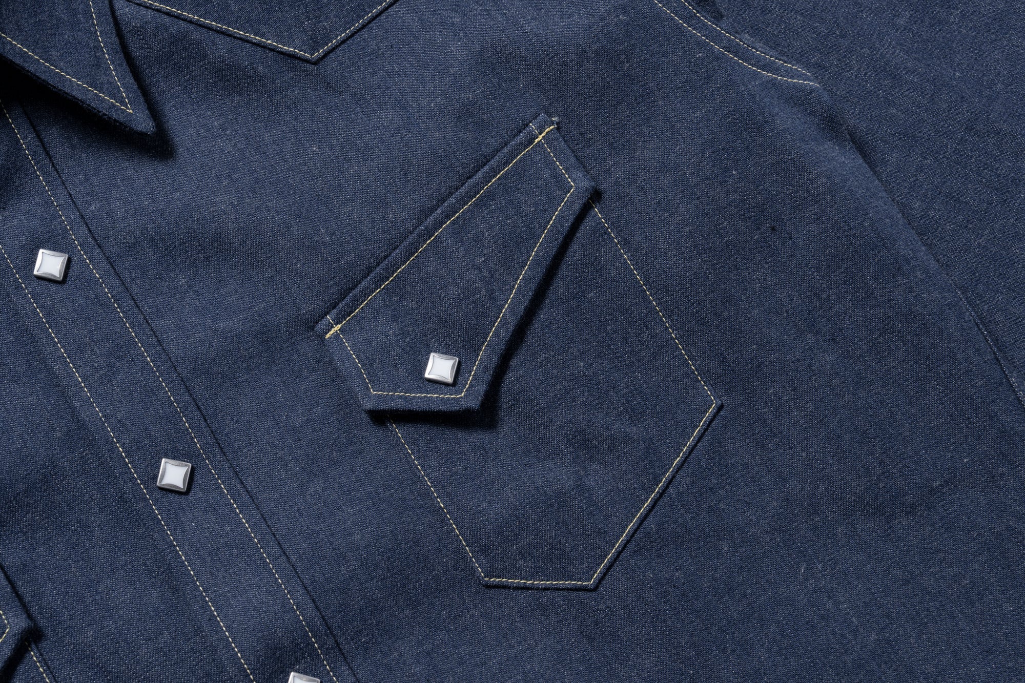MS25107 DENIM WESTERN SHIRT / RIDGE SLANT - INDIGO
