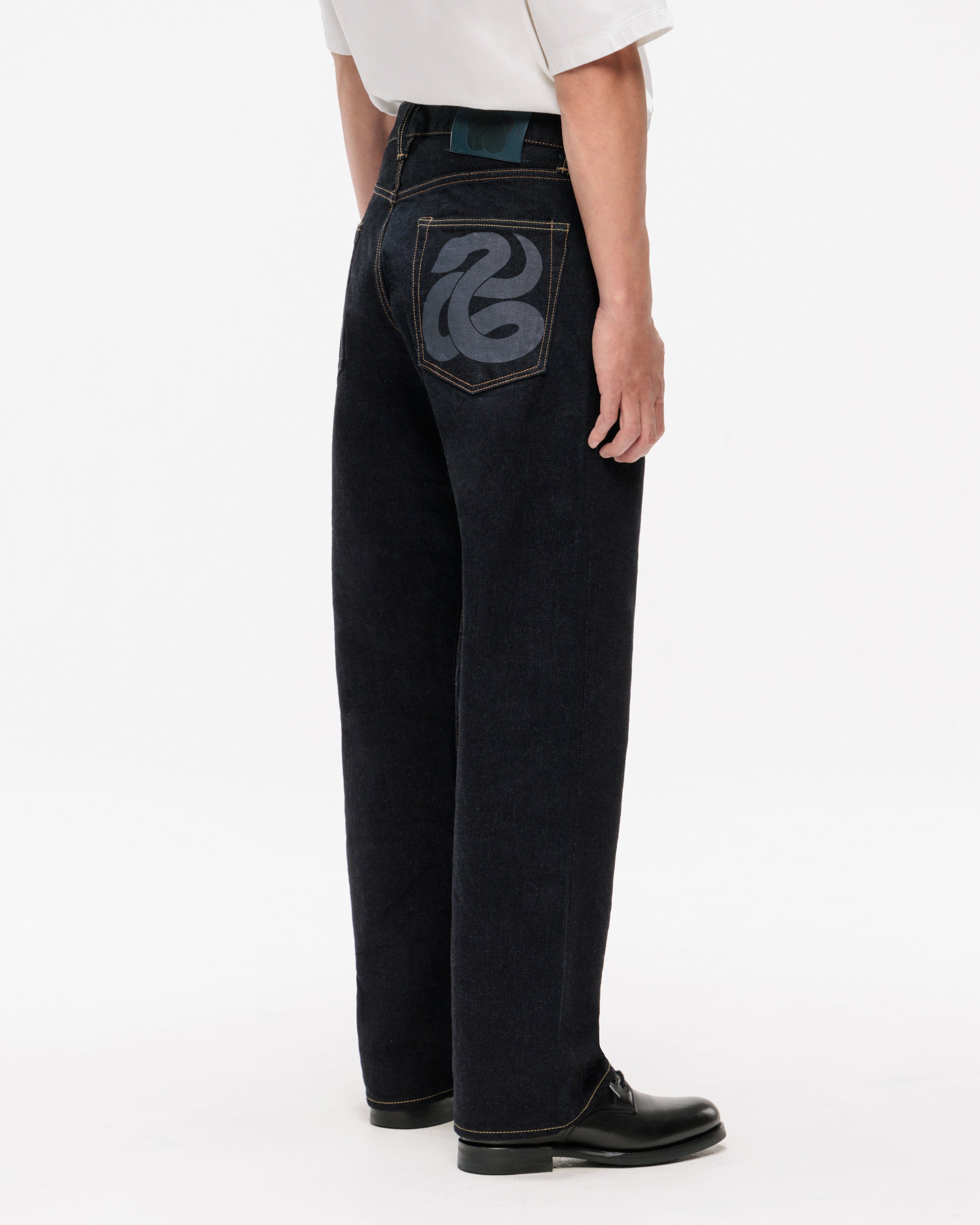 MXJE6400 "eto-2025" YEAR OF THE SNAKE JEANS #100 STRAIGHT - TOKUNO BLUE