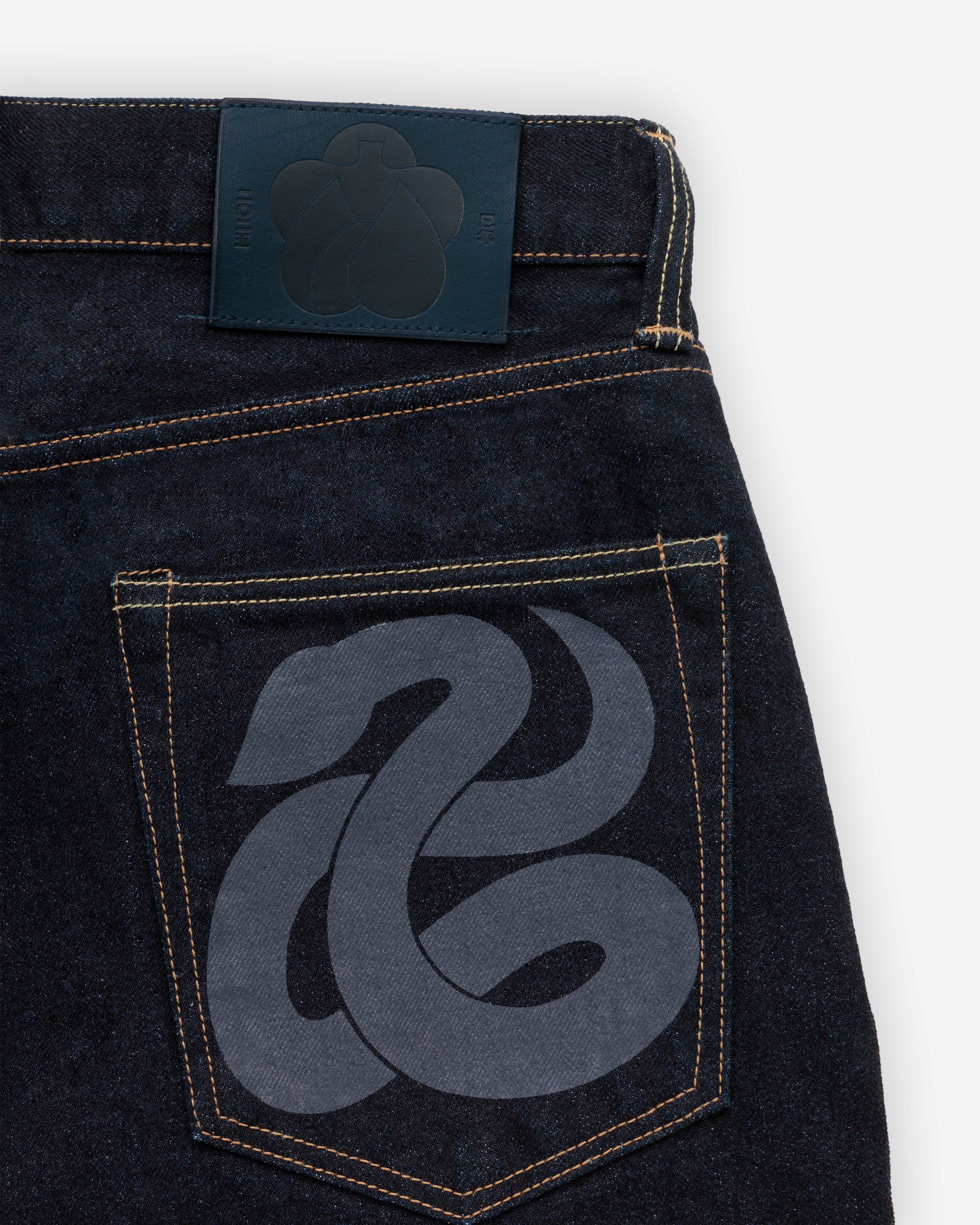 MXJE6400 "eto-2025" YEAR OF THE SNAKE JEANS #100 STRAIGHT - TOKUNO BLUE