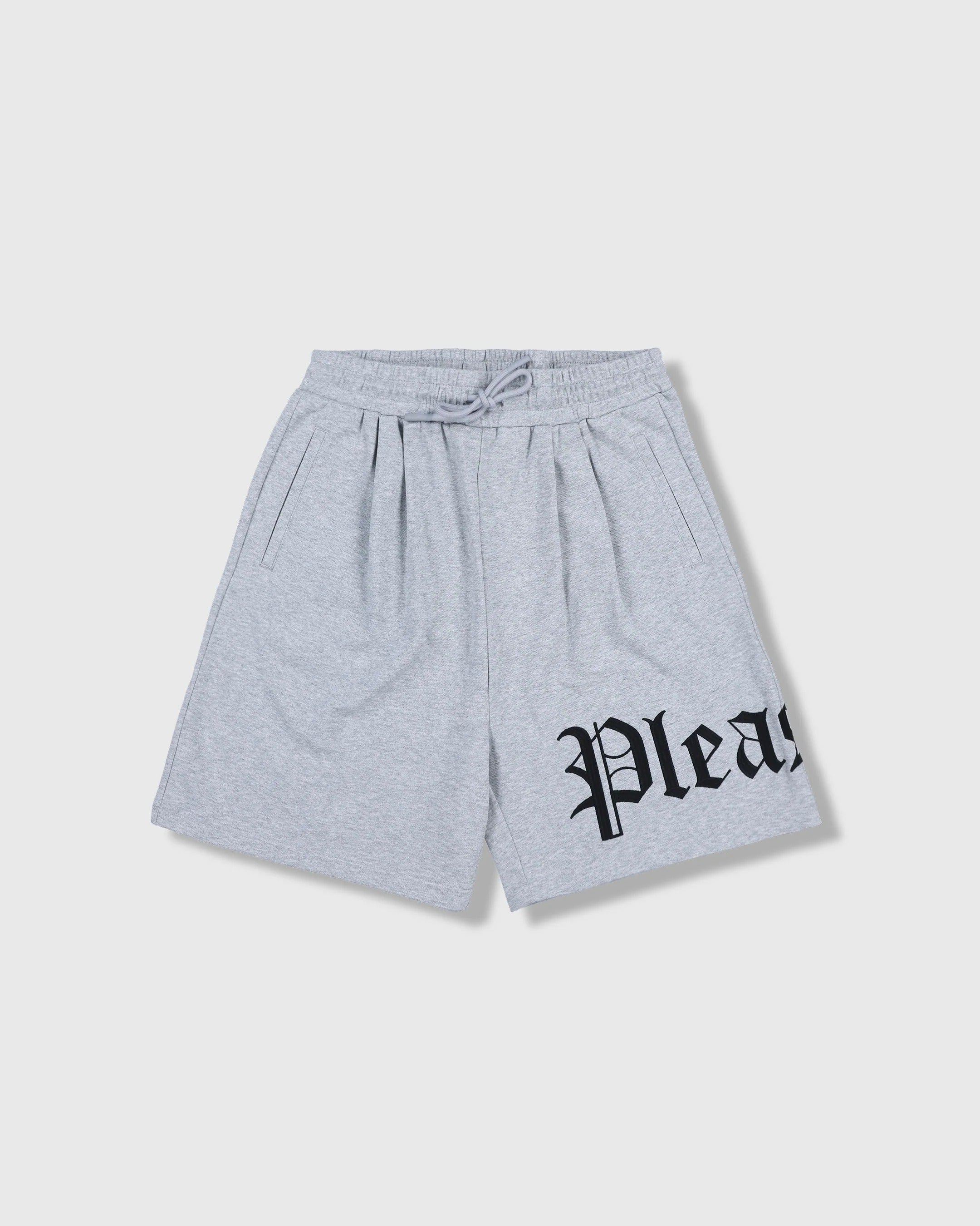 OE WIDE SHORTS - GREY MELANGE