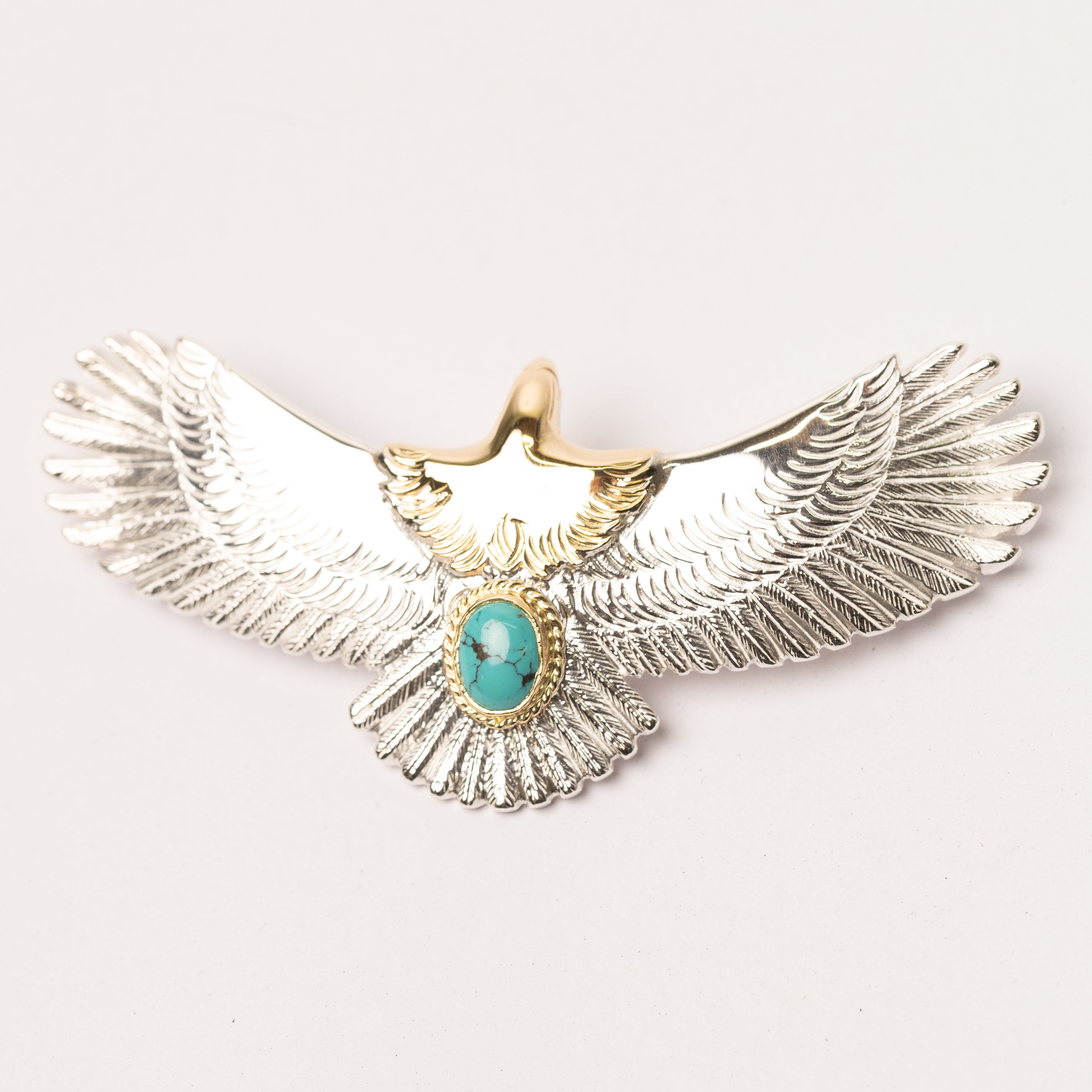 P-401K EAGLE WITH TURQUOISE (K18 BEZEL)