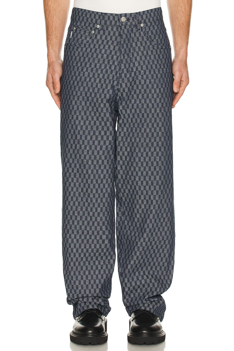FORMULA BAGGY JEANS - INDIGO CHECKER
