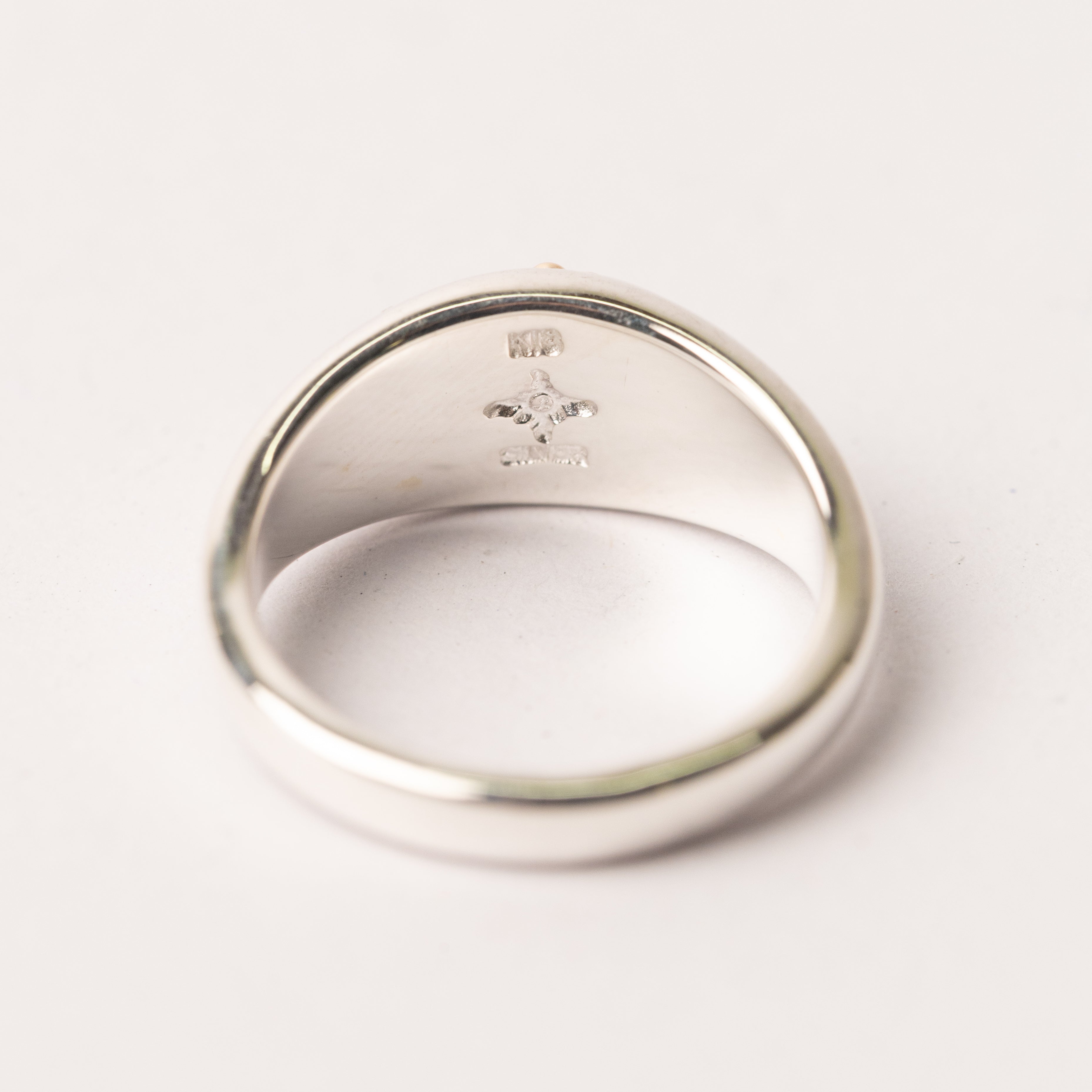 R-208 K18 Indian flower seal ring (S)