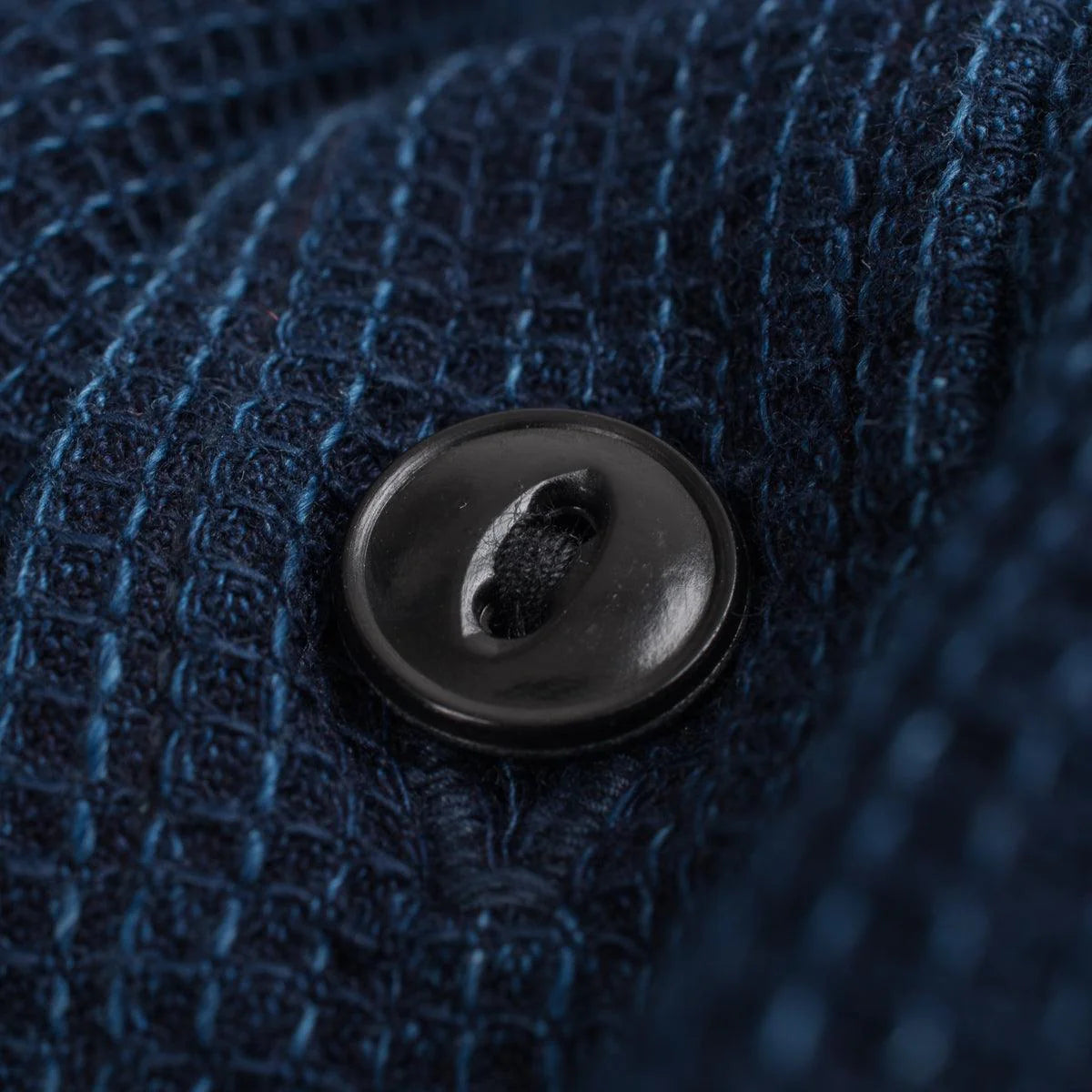 IHSH-96 Waffle Work Shirt - INDIGO