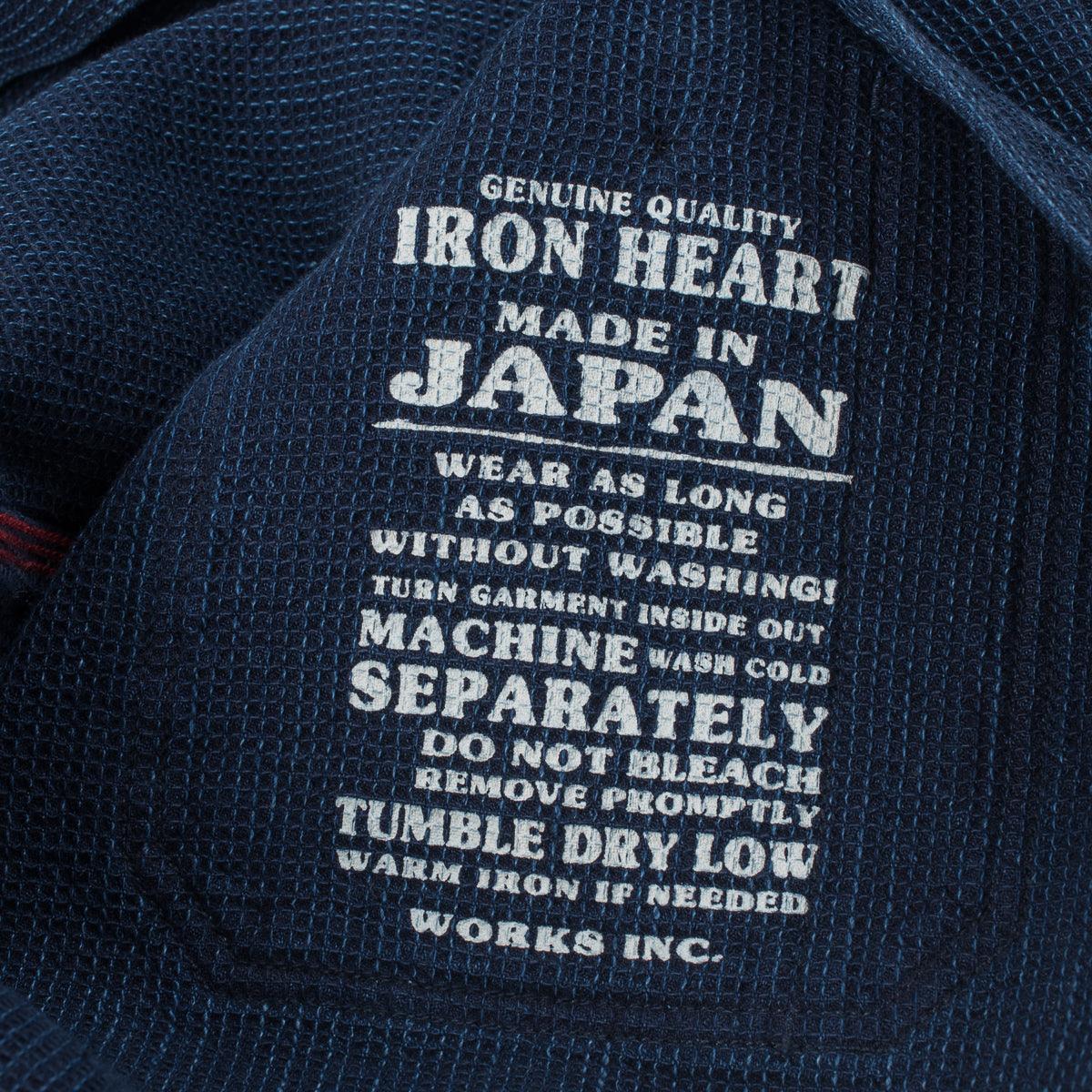 IHSH-96 Waffle Work Shirt - INDIGO