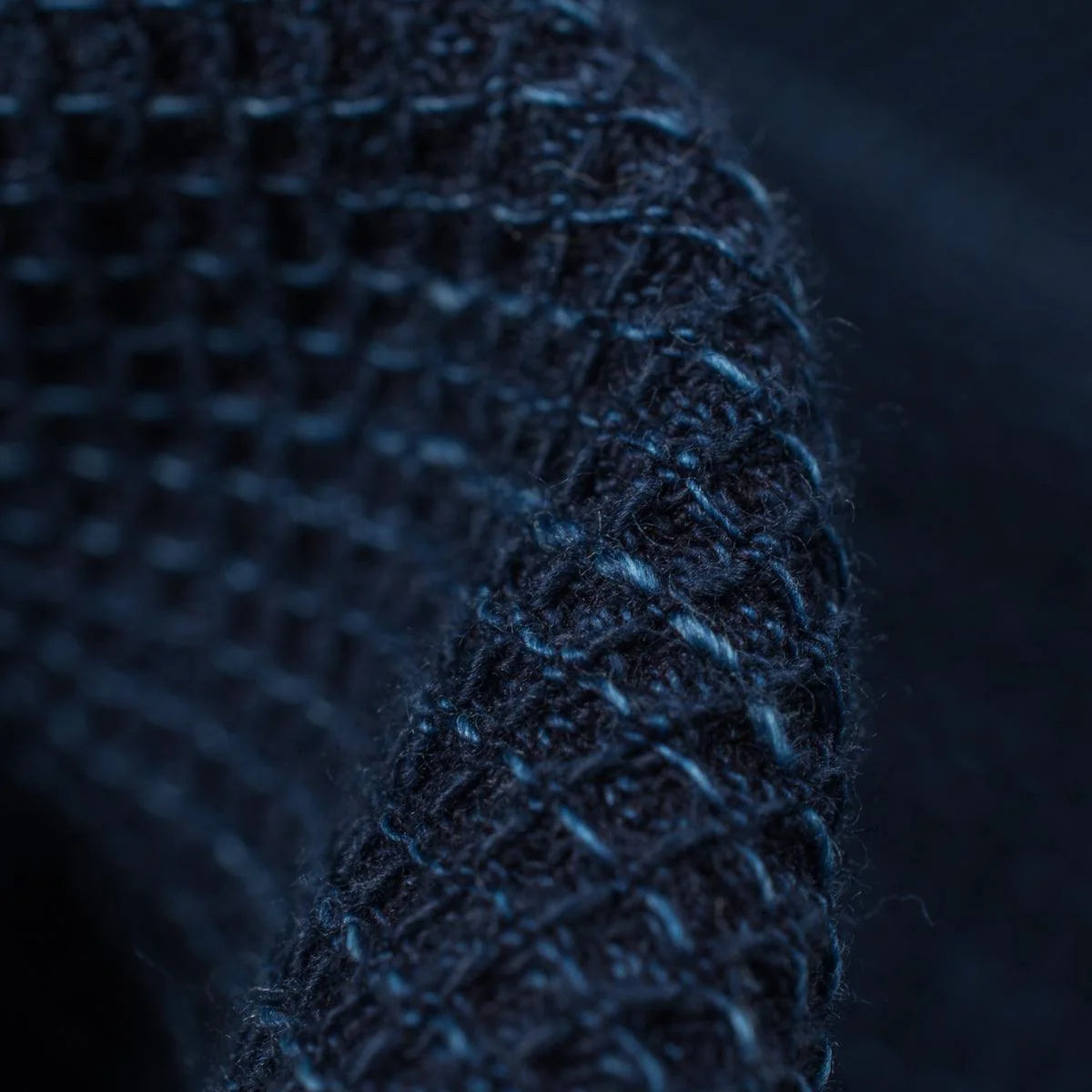 IHSH-96 Waffle Work Shirt - INDIGO
